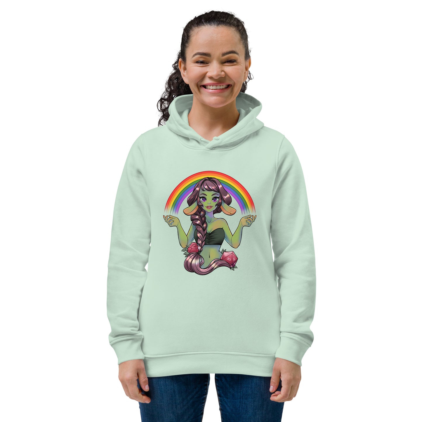 Pride Goblin - Organic women's fitted hoodie